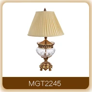 brass wood table lamp