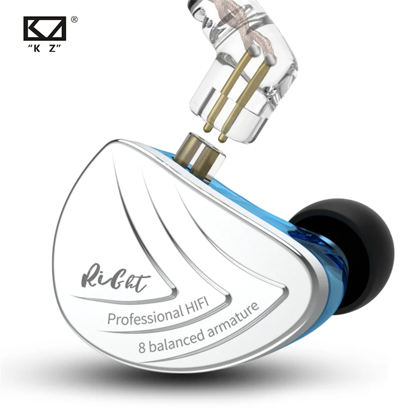 

KZ AS16 in-ear earphone 16BA Balanced Armature earphone monitoring noise reduction HIFI earphone with wire control