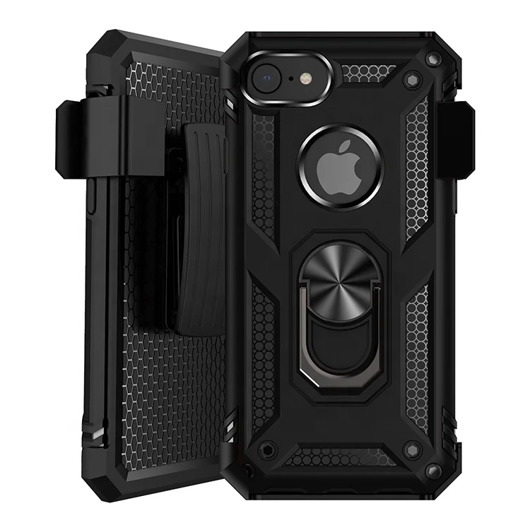 

Military grade Hybrid Side Kickstand With belt clip mobile phone case For Iphone 8 7 6, Multi-color, can be customized