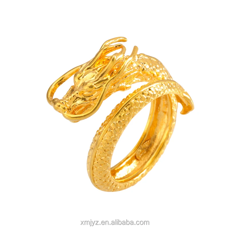 

Cross-Border New One-Stop Ring Brass Gold-Plated Jewelry Ring Female Open Ring Ins