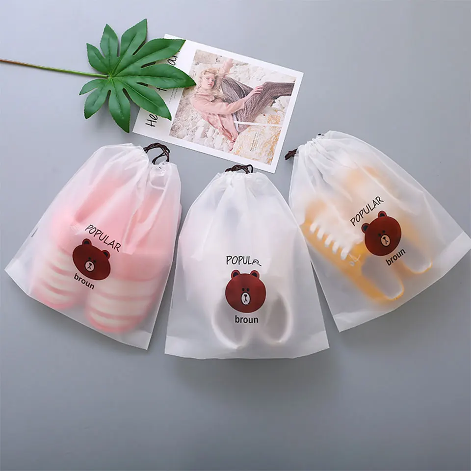 

Drawstring Waterproof Travel Shoes Storage Bag Organizer Pouch Packing Bags, Customized color