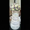 Russian Federation design round acrylic crystal cake stand,party decorations cake holder, table centerpiece