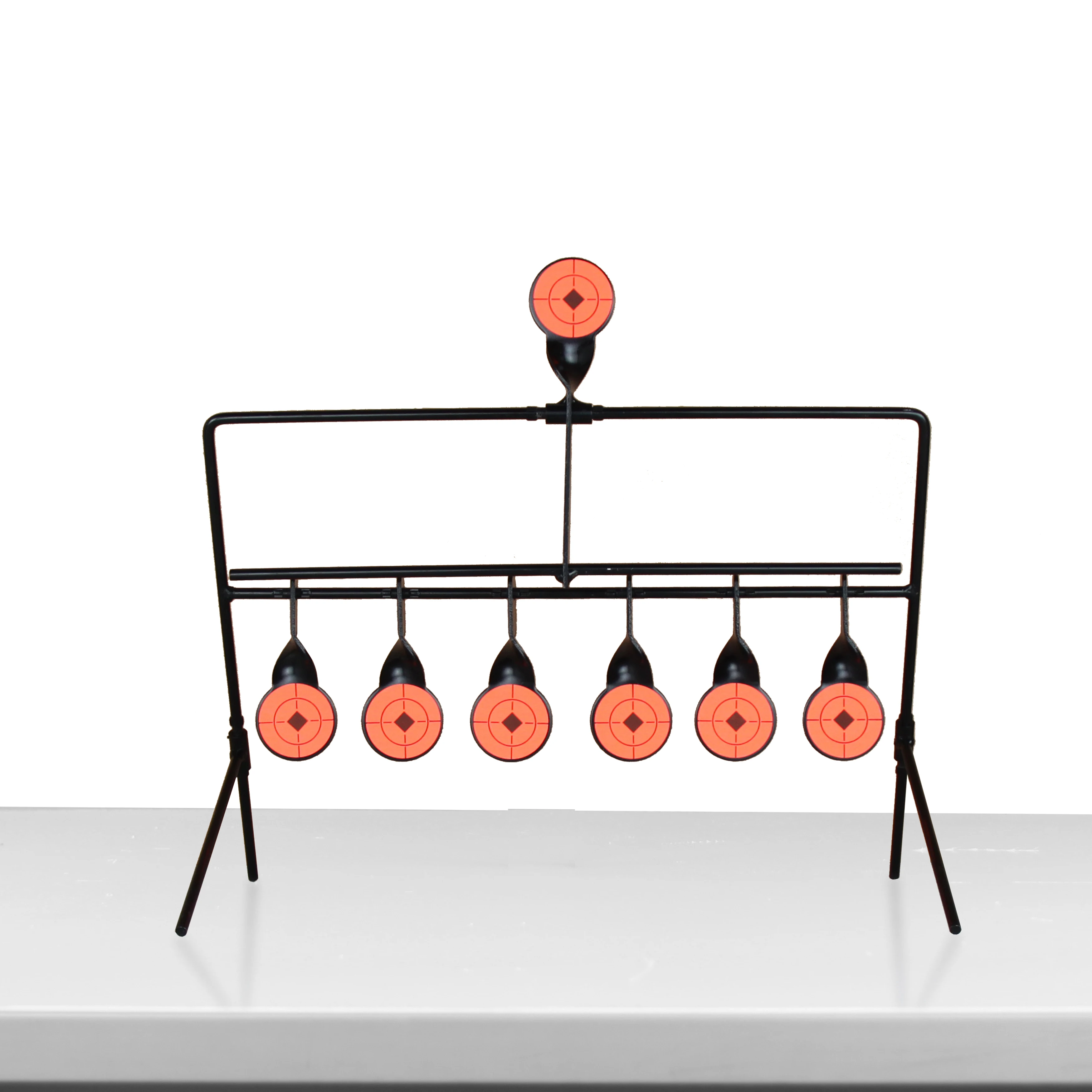 Gallery Swinging 6 Metal Targets Auto Reset Traps Shooting Spinning Target