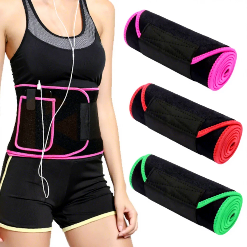 Waist Trimmer Fitness Slimming Tummy Stomach Belt Sauna Weight Loss Waist Trimmer Sweat Bands Belt for Women Men