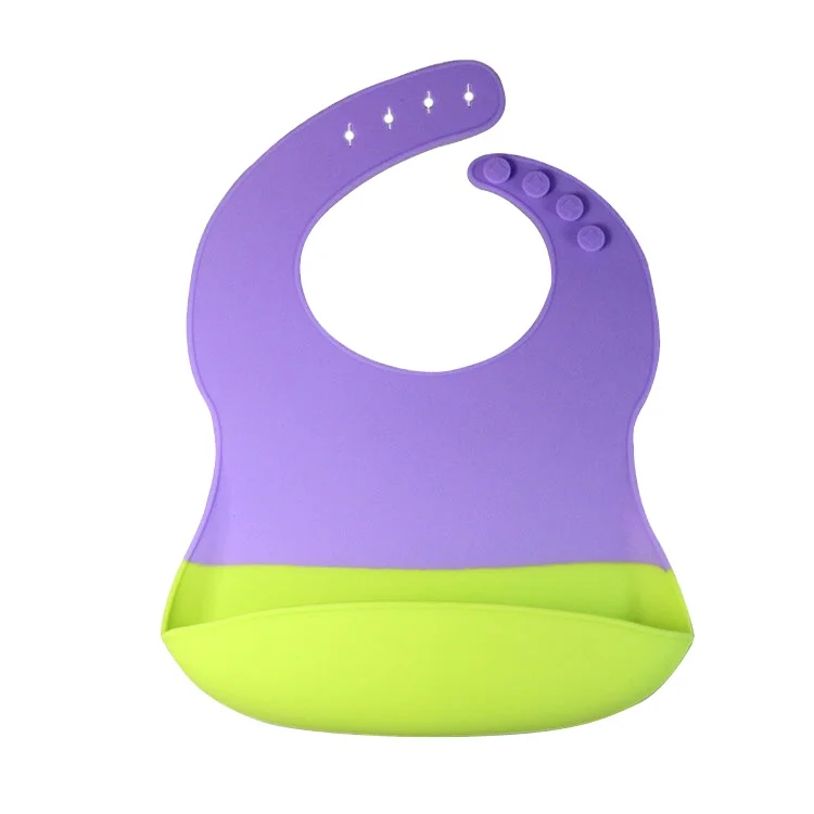 

Wholesale OEM Manufacturer Customized BPA Free Silicone Baby Bibs, Customized color