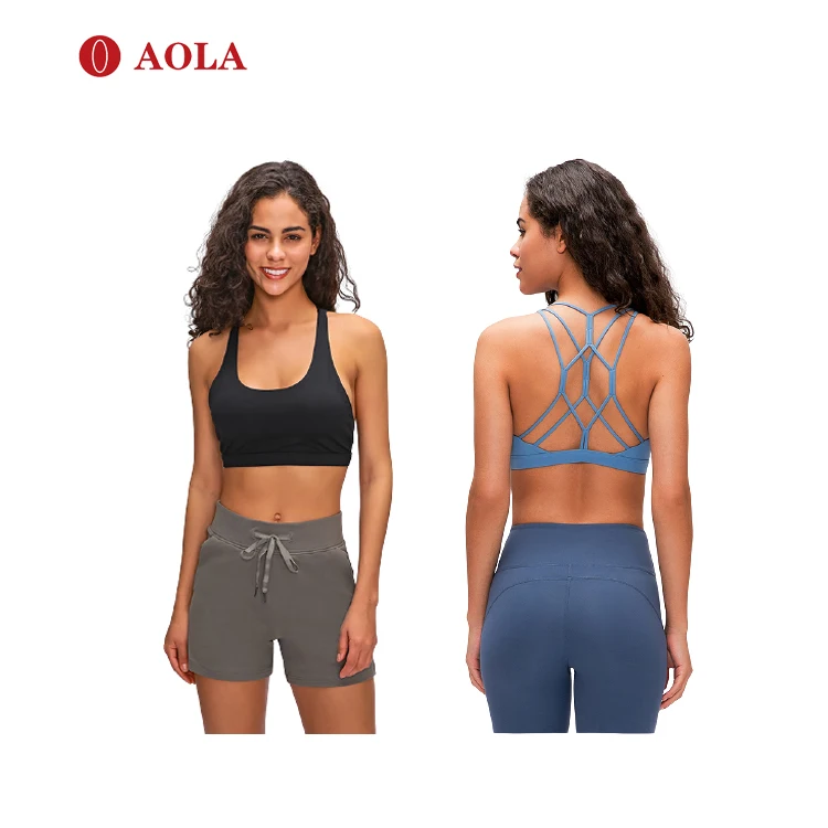 

Hot sale running yoga stretchy quick drying bra, Black, blue, green,