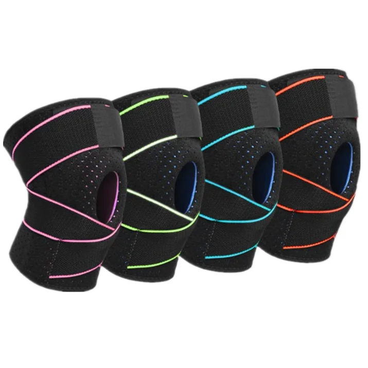 Custom Knee Brace with Side Stabilizers & Patella Gel Pads for Knee Support#HX-43