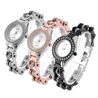 

Patent Popular Modern Style Bike Chain Band 316L Stainless Steel Custom Black and Colorful Watch for men and women
