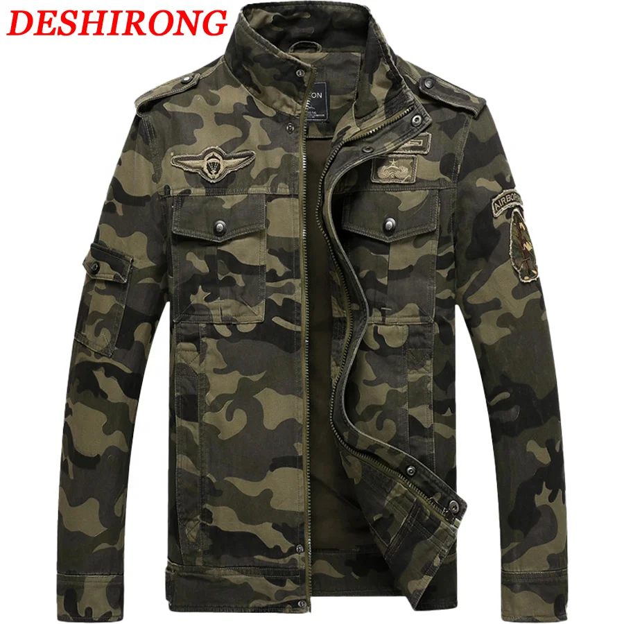 

Hot Sale High Quality Winter Men Jacket Men's Coats Casual Army Camouflage Jacket, 2 color