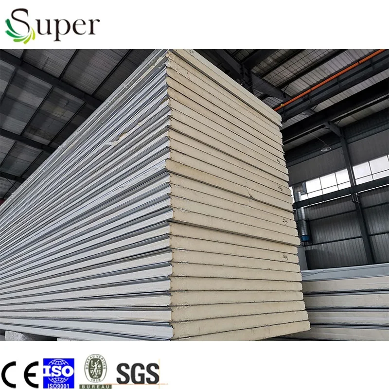 
Metal board material polystyrene/PU sandwich panel for walling 