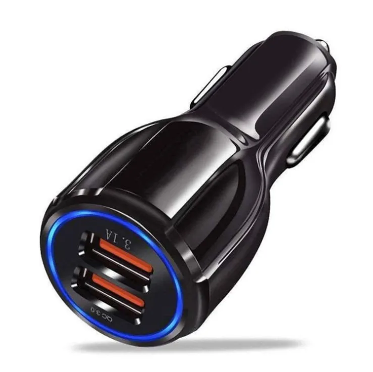 

cheapest dual usb Factory Wholesale cigarette lighter charger qc3.0 3.1a