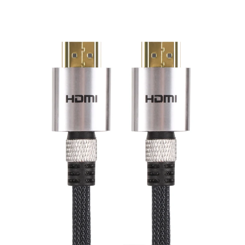 

VCOM High Quality Project Network Cabling HDMI 1.4V Nylon Braid Metal Connector HDMI Cable 1080P OFC Wire 4 layer shielding HDMI