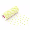 Cute color dot Flocked Tulle Roll for decoration and Gift Bow