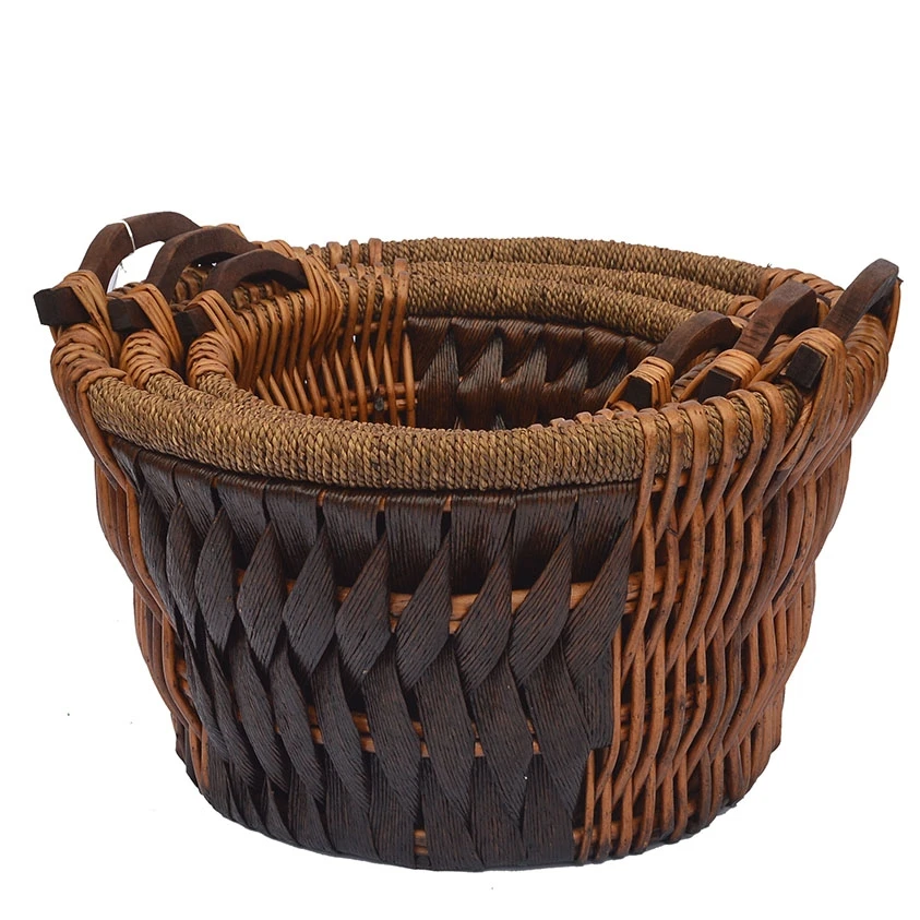 
factory price willow basket for picnic wicker basket 