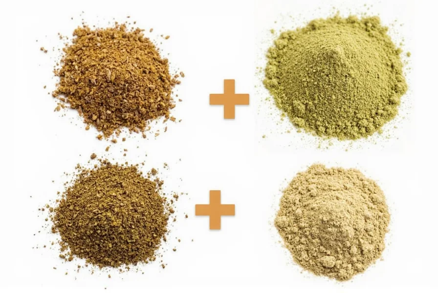 Well-stocked spice rack featuring coriander substitutes