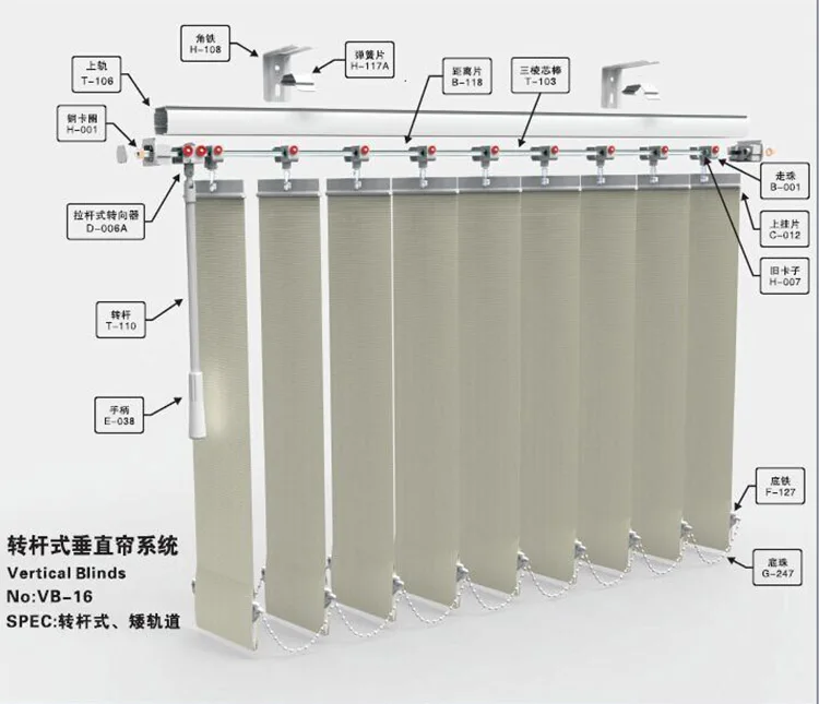 

elegant 80%polyester manuel indoor vertical blinds