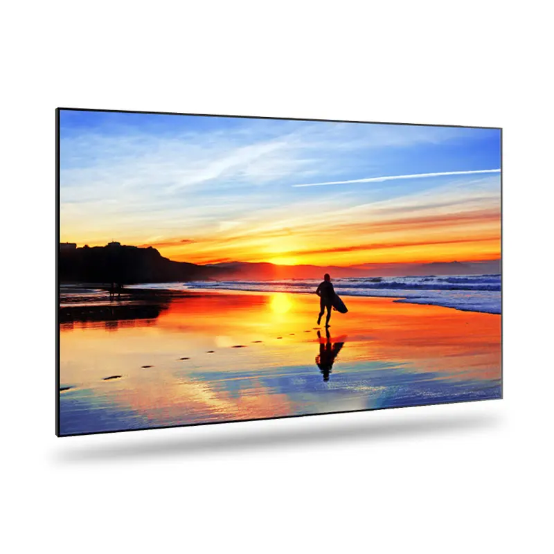 

120 inch tv alr 4k retractable ust pet crystal black diamond fixed frame projector screens