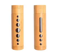 

500ml ,750ml, 1000ml round glass bamboo wooden bottle with bamboo cap