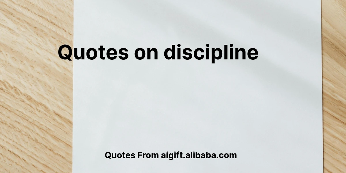 quotes on discipline