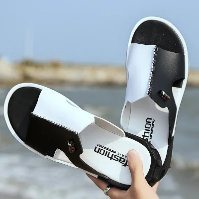 

Mandarin duck slippers men's summer fashion wear new Korean fashion large size beach sandals anti slip flip flop