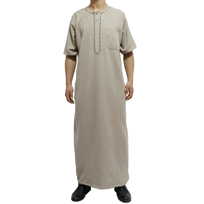 

Latest Thobe Design Short Sleeve Men Kaftans