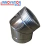 stainless steel double wall flue pipe chimney pipe stove flue pipe 45 degree elbow