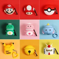 

3D Silicone Cartoon Coque Super Marios Bros Toad Case for air pods 1 2 earphone Cover For Apple Airpods Silicone Cases Funda