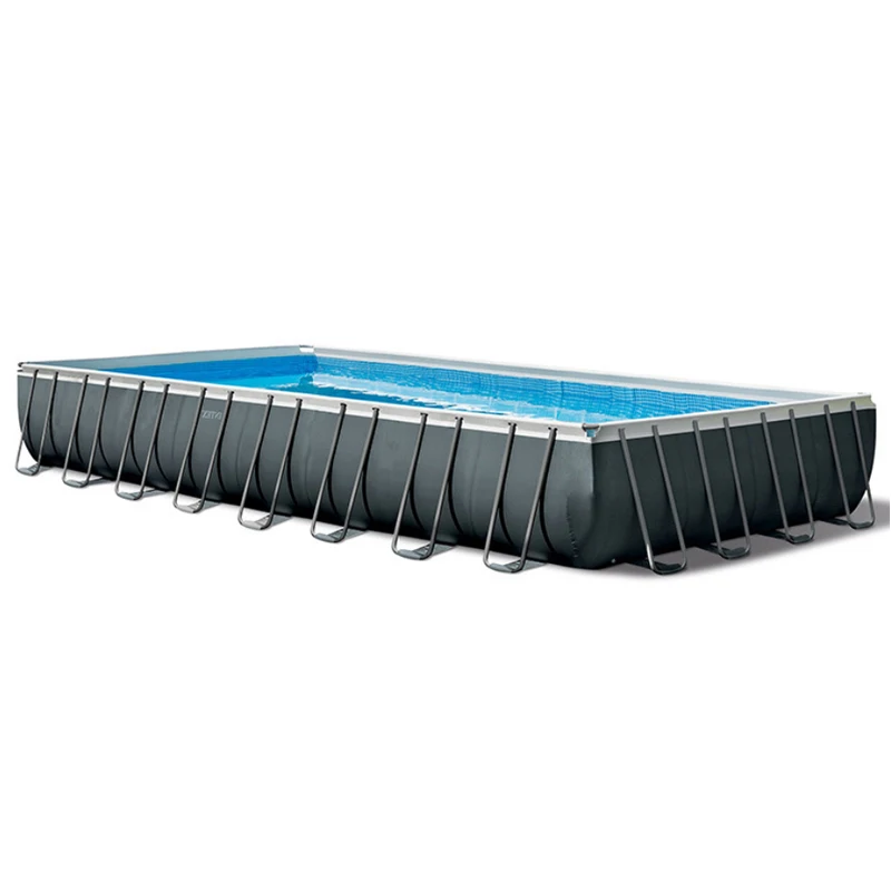 

INTEX 26356 18'*9'*52"(5.49m*2.74m*1.32mRectangular Ultra XTR Frame Pool 549*274*132CM Outdoor Large adult Swimming pool