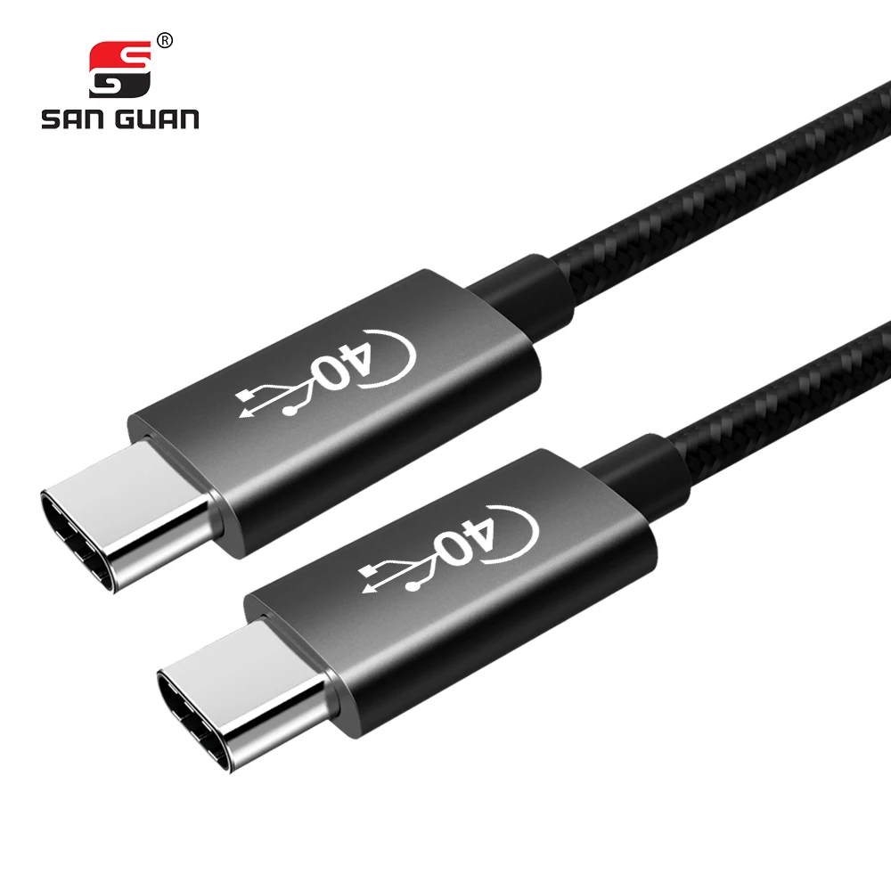 

40Gbps 5K 60HZ support thunderbolt 3 function usb c 4.0 to type c cable PD 100W superspeed data transfer charging Sync cable, Customized