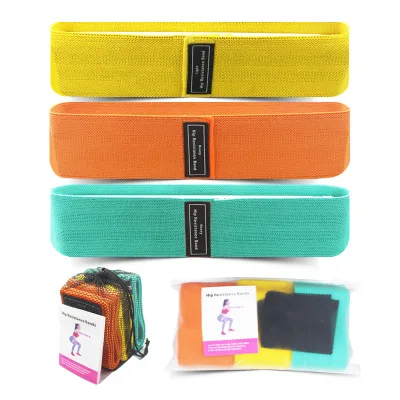 

Different Colors Polyester Booty Bands Hip Resistance Bands, Customized color