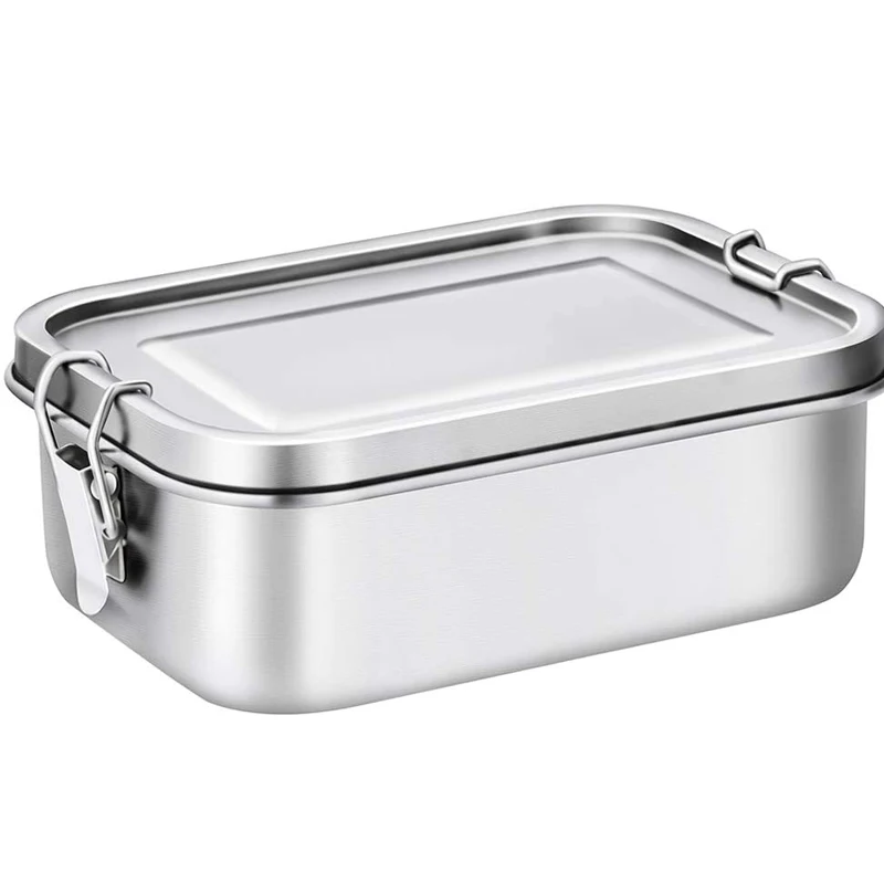 

Stainless Steel Lunch box Eco-Friendly Metal Bento Lunchbox for Kids or Adults School or Work