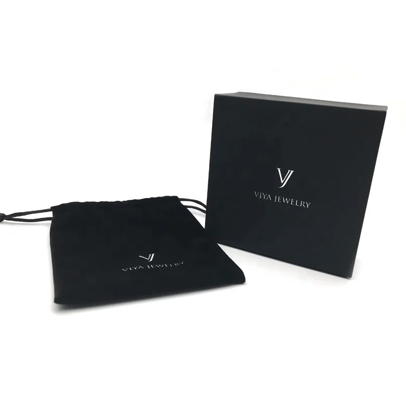 

Custom LOGO High Quality Gift Package Box for Jewelry package box, Black
