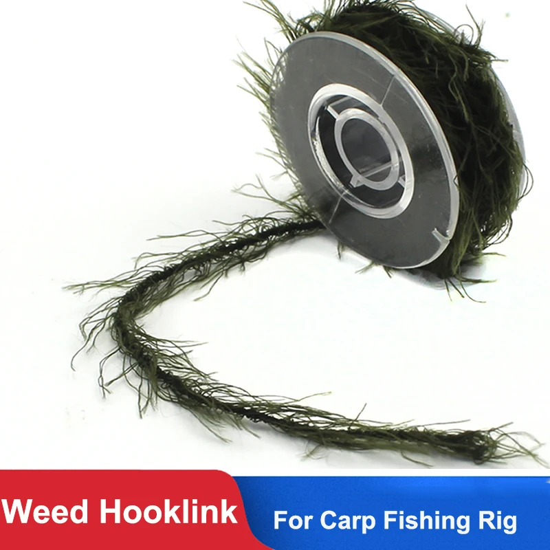 

5M Carp Fishing Line Rope Weed Hooklink Thread 8 strands Braided Fishing Line Carp For Carp Rig Hair Rig Hook Link, Camo green