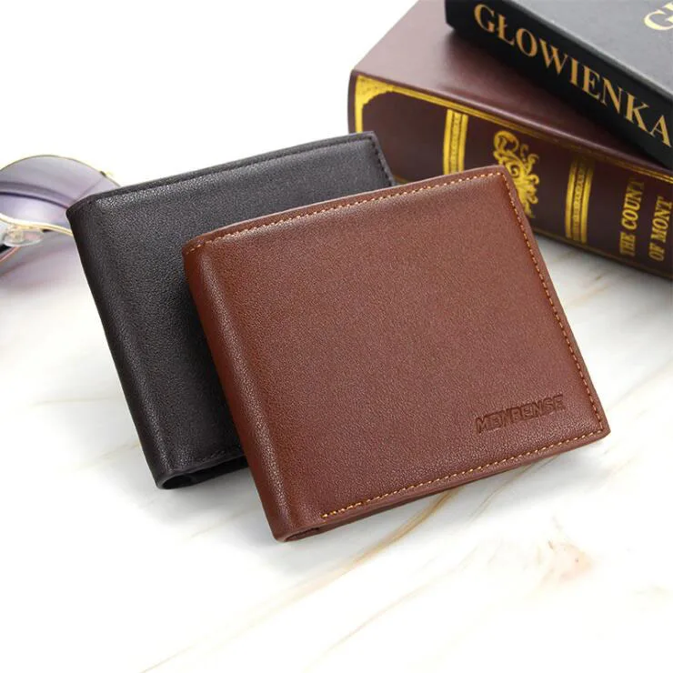 

Wholesale Man Purse Custom Wallet for Men Slim Front Pocket RFID Wallets Genuine Minimalist Leather Wallet, 3 color