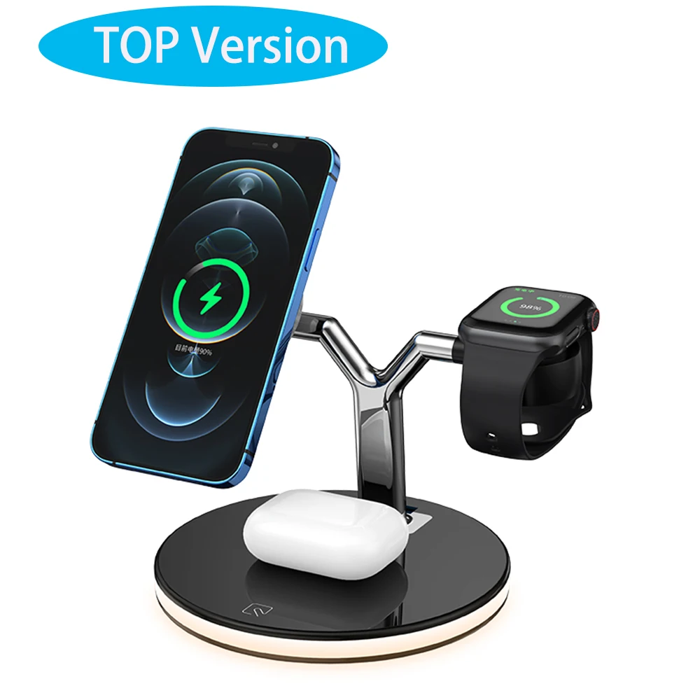 

New 3 in 1 Wireless charging Dock Station QI R3 7P i12 J970 phone charger for cellphone earphone S5 watch serial 5 charger