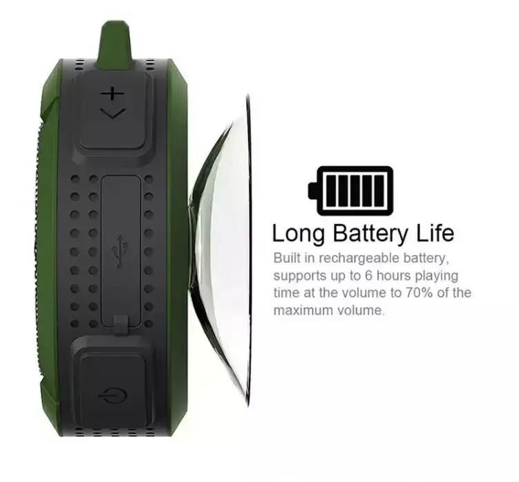 Promotional Gift outdoor mini IPX5 Waterproof wireless portable speaker C6 outdoors - ANKUX.COM