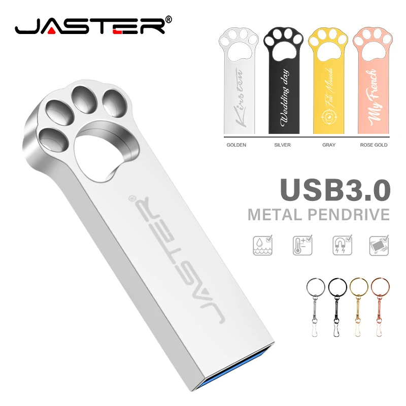 

jaster Original pen USB Flash Drive On Key Chain cle usb Memory stick 16gb 32gb 64gb 128gb 3.0 pendrive mini u disk