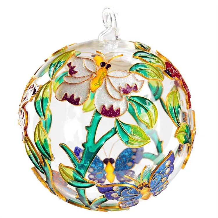 Wholesale Cloisonne Glass Ornaments. Home Decorating Christmas Pendant
