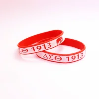 

Delta Sigma Theta Silicone Wristband Bracelet Factory Wholesale Bracelet DST Silicone