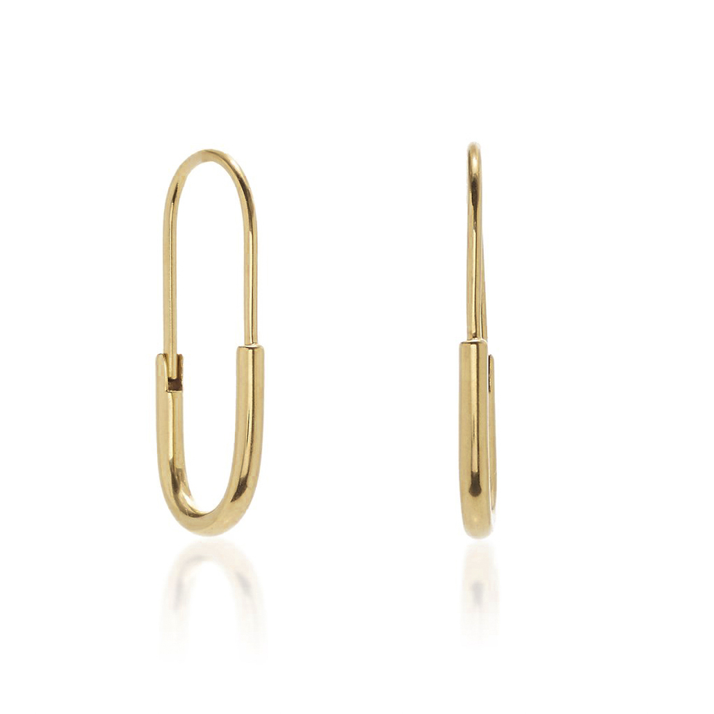 

Gemnel 925 silver Post clasp fastening for pierced ears safety pin hoop earrings