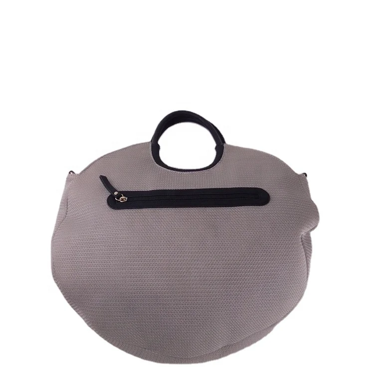 

Japan Style PU Leather Tote Handbags with Underwater material Hobo bag, Grey,black