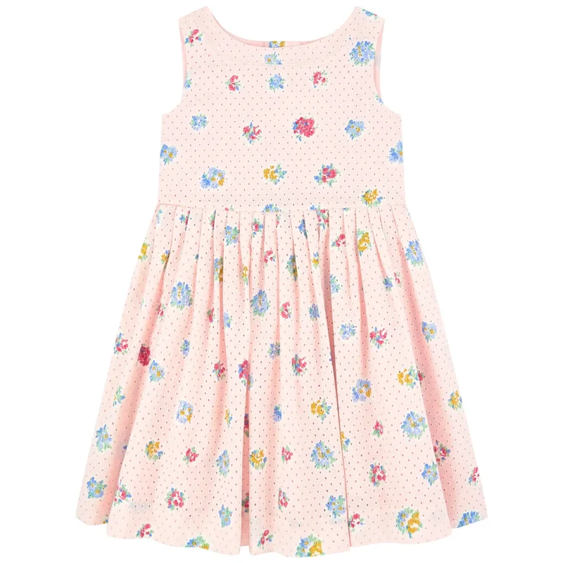 

One Piece Summer Sleeveless Print Casual Dress Children Baby Girl Dress, As picture