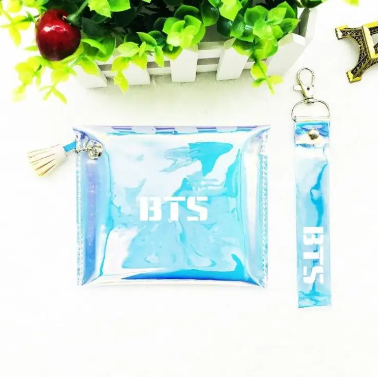 

Customized Hologram Clear PVC Handbag Waterproof Plastic Bag Laser Transparent PVC Make up Bag Holographic Purse Cosmetic Bag