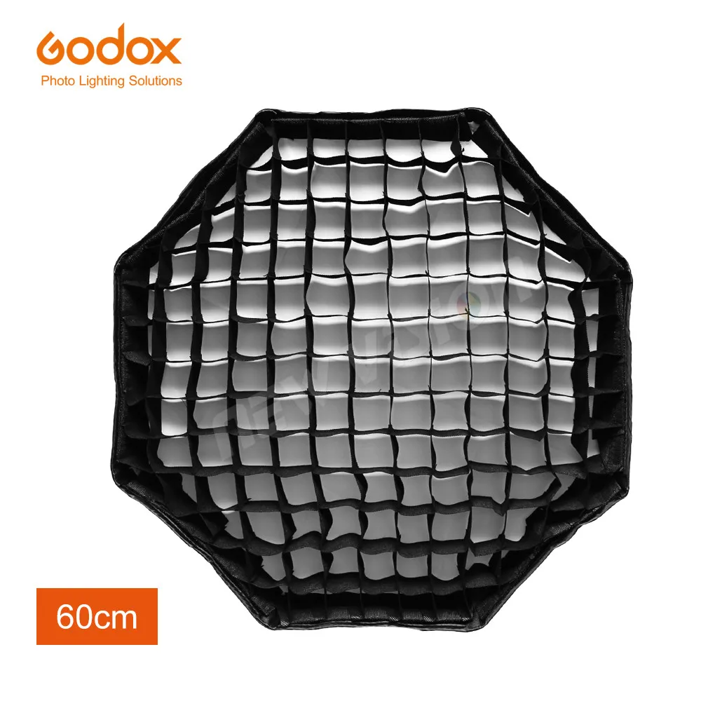 

inlighttech Godox D-H6 23.6 Inch Octagon Umbrella Softbox with Grid for Godox Mount AD600 AD600M, Black