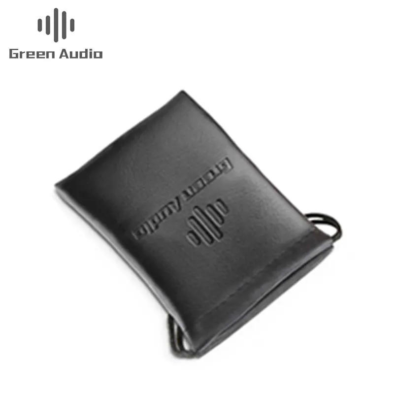 

Best selling cheap custom dust bag Drawstring Velvet PU leather Headphone Pouch, Black