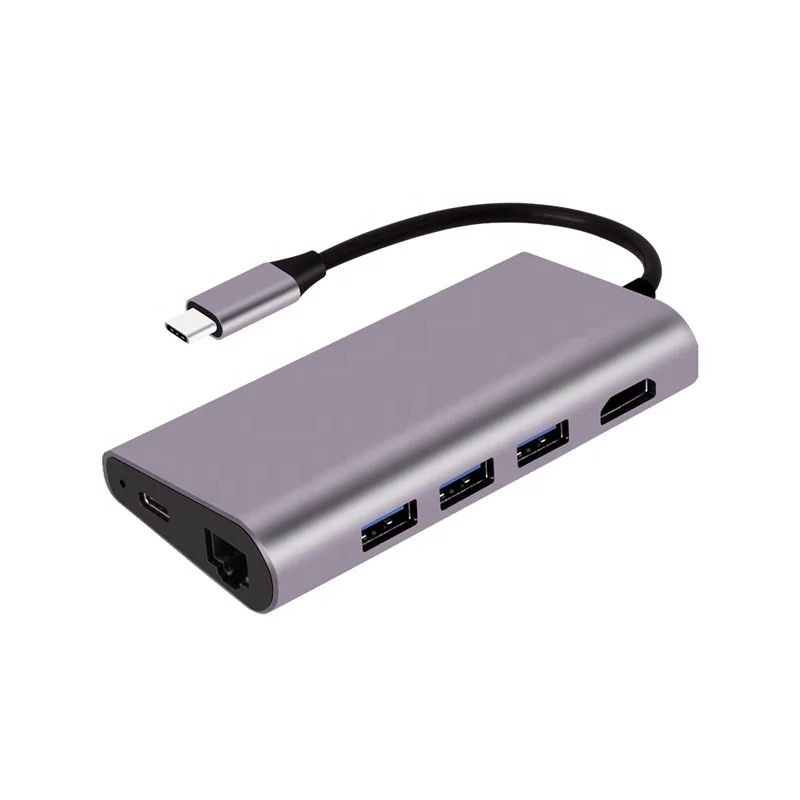 

TOYOUMI High Quality Multifunction 8 IN 1 Type C USB Hub 3.0 8 Port for Macbook