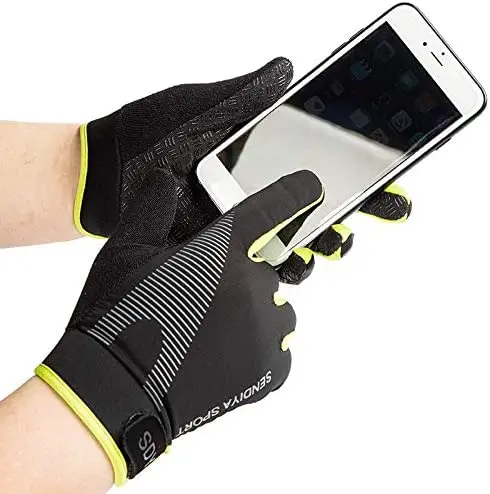 
Hot Sales Men Women Custom Workout Gym Gloves Full Finger Touch Screen Training Exercise Fitness Gloves with Best Quality 