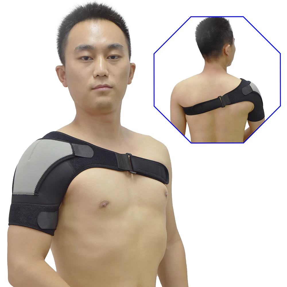 

2020 Pressure Pad Included Injury Prevention for Men and Women Rotator Cuff Dislocated AC Joint Shoulder Brace, Black