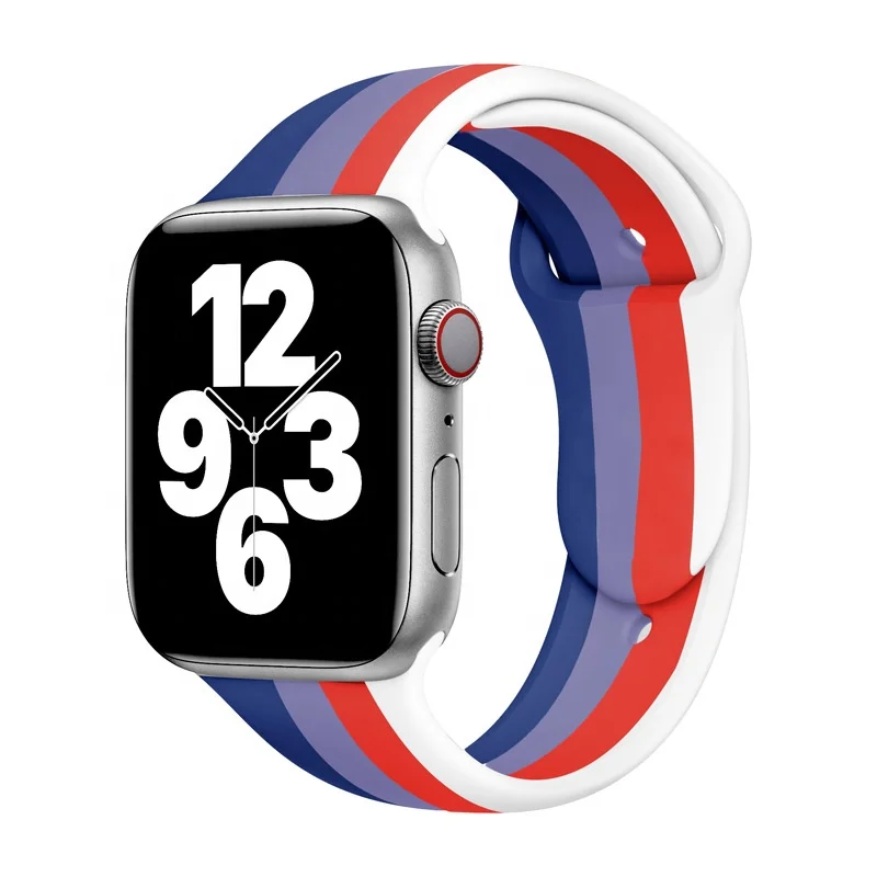 

New launch Silicone Band For Apple watch 38mm 42mm Colorful Sport Bracelet for iwatch series Wristband Strap, 17 colors