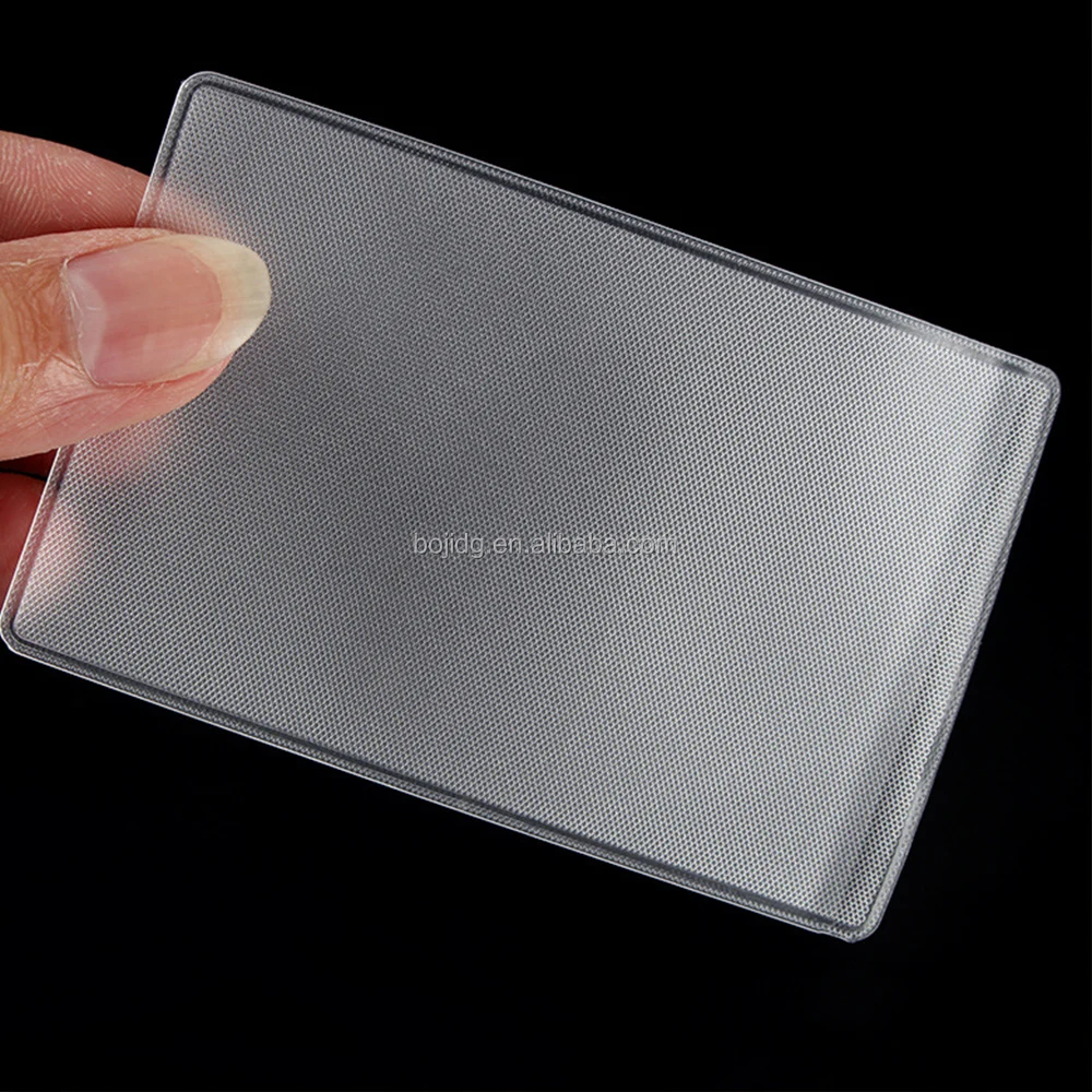 Waterproof Transparent Pvc Card Cover Plastic Cardholder Case Protect